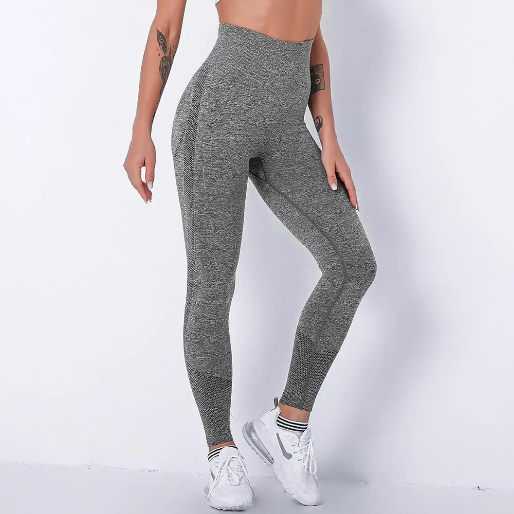 Calça legging feminina de cintura alta, controle da barriga, sexy, academia, fitness, roupa de compressão, collants de compressão, treino, menina, preta