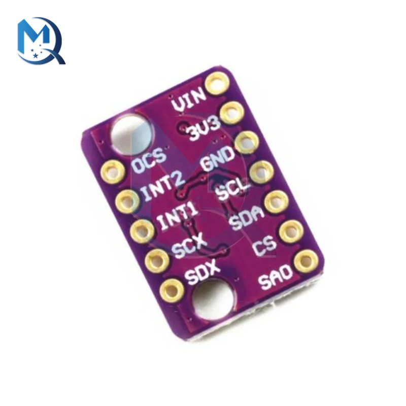 3-5V GY-BMI160 BMI160 6DOF Sensor Module 6-axis Angular Velocity Gyroscope + Gravity Acceleration Sensor Board IIC SPI