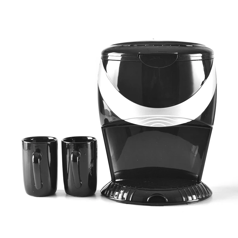 Household Small Automatic All-In-One Machine 450W American Drip Coffee Machine Double Cup Filter Tea Brewer