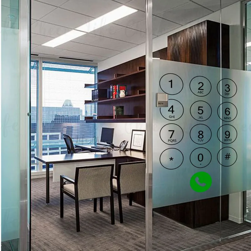Phone Number Call Wall Sticker Murals Office Stores Decoration Mobile Phone Calls Vinyl Wall Decal Removable Art  AC314