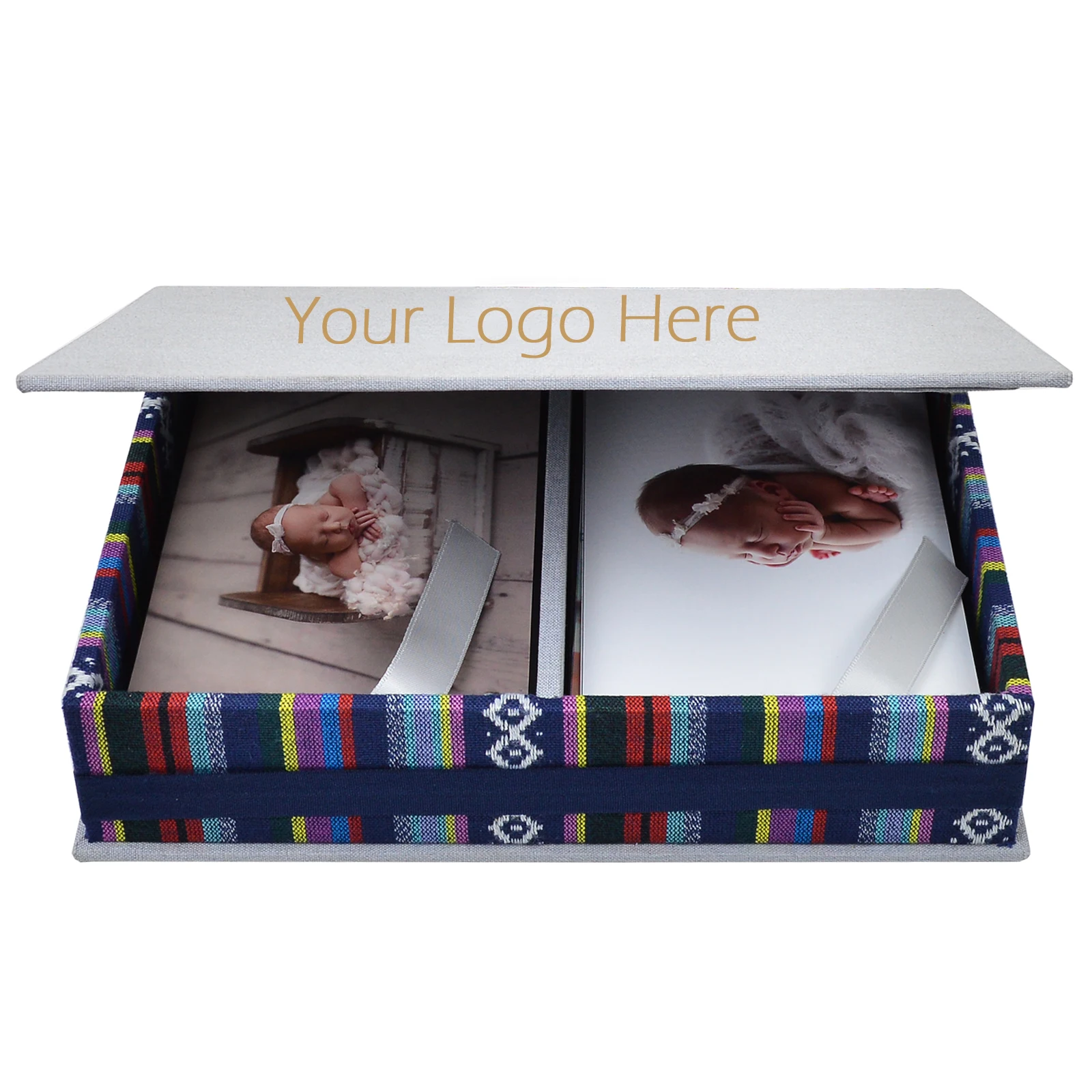 Linen Nation Element Storage Photo Print Box, Handmade Wedding Photography Packaging