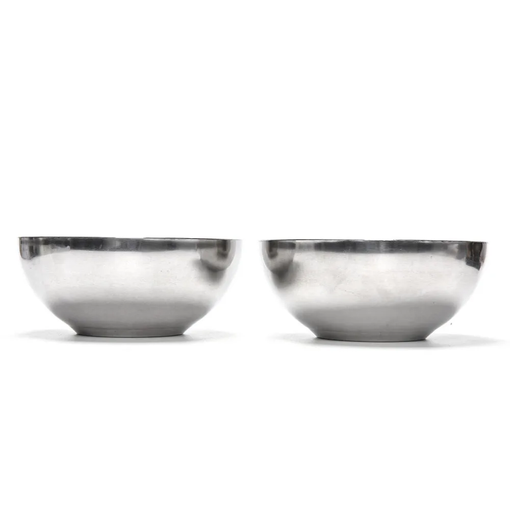 2PCS Silver Magic Water Bowl Water From Above Bowls Close Up Magic Tricks For Professional Magician