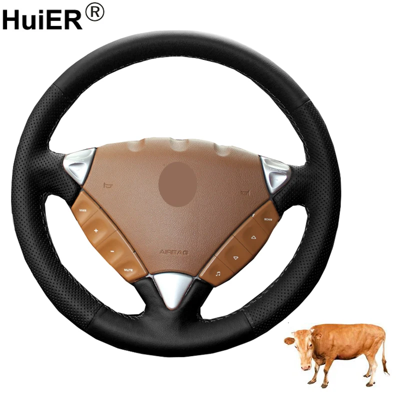 

Рукоятное шитье, искусственная коровья кожа для Porsche Cayenne 2006 2007 2008 2009 2010, оплетка на руль