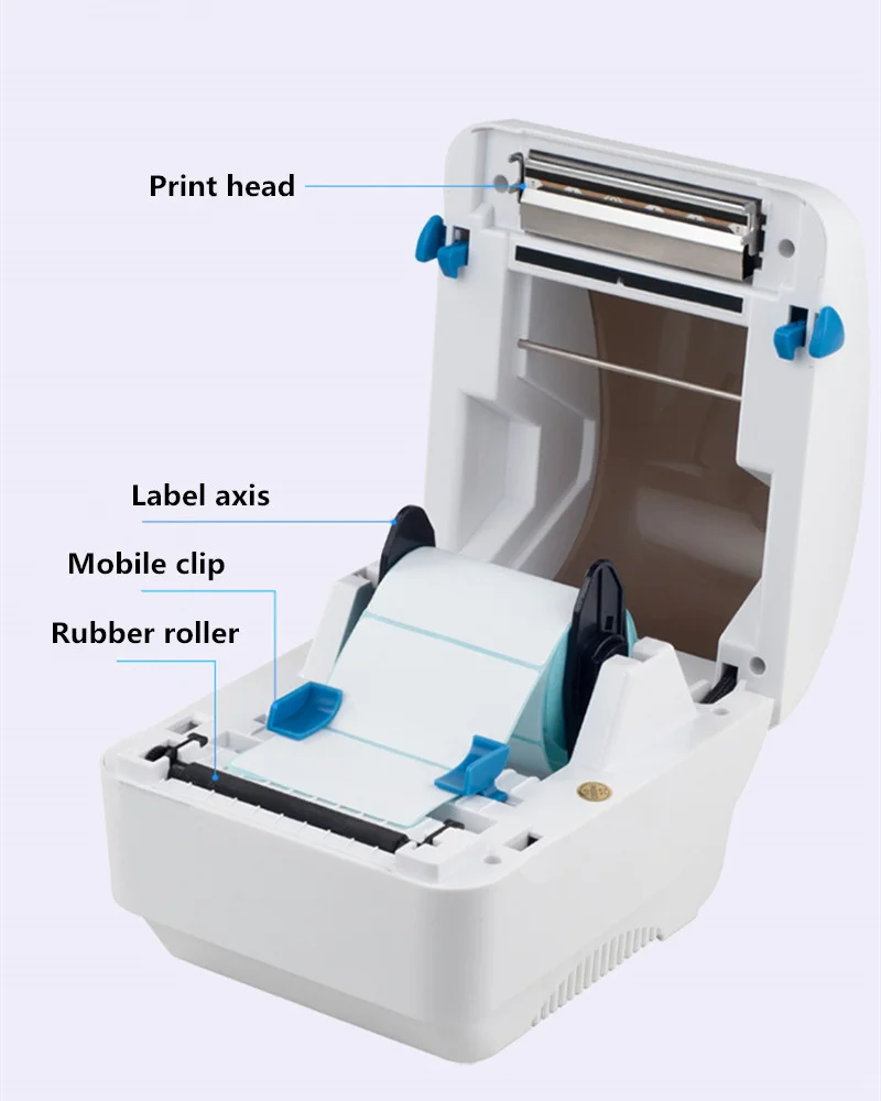 100% brand new Thermal Label / Receipt Dual-purpose printer thermal QR barcode printer for Jewelry, tea shop, clothing store