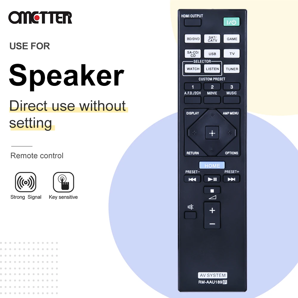 RM-AAU189 sostituire il telecomando per Sony RMAAU189 149270611 1-492-706-11 STR-DN850 STR-DN1050 STR-DN1005D ricevitore AV