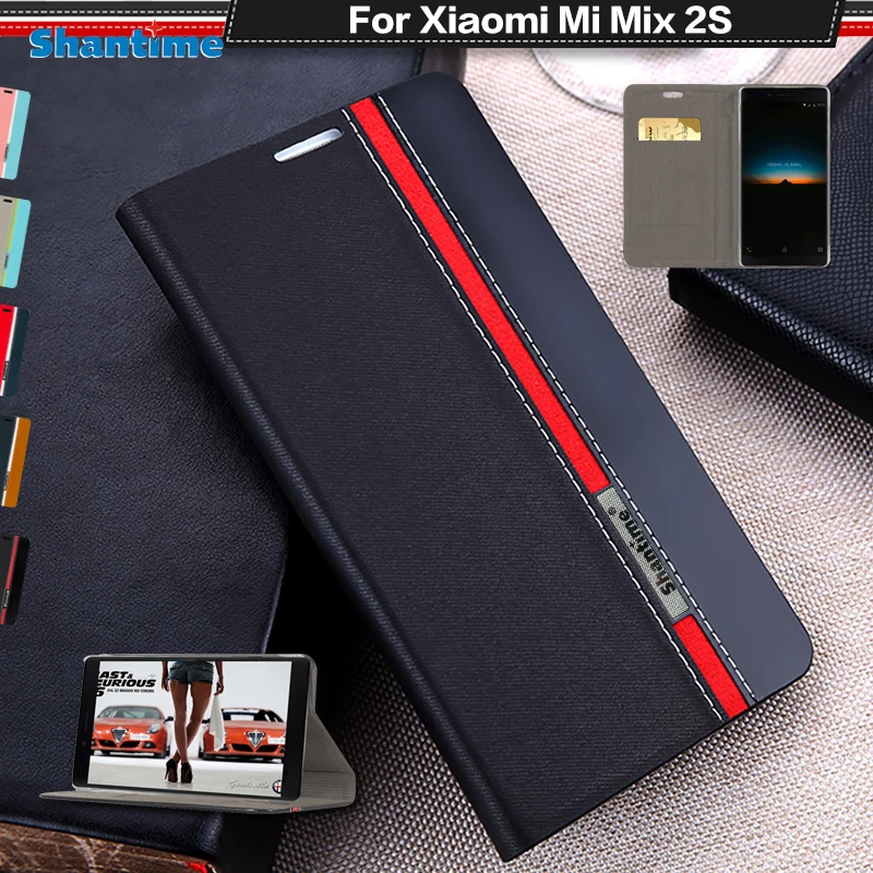 Book Case For Xiaomi Mi Mix 2S Flip Case Pu Leather Phone Case For Xiaomi Redmi S2 Business Case Soft Tpu Silicone Back Cover