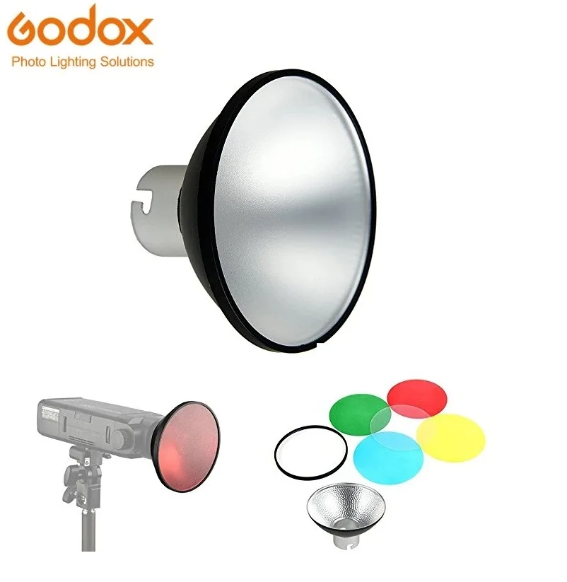 Godox AD-M Standard Reflector Beauty Dish with 5 Color Filters Soft Diffuser for Godox AD200 AD180 AD360 AD360II Camera Flashes