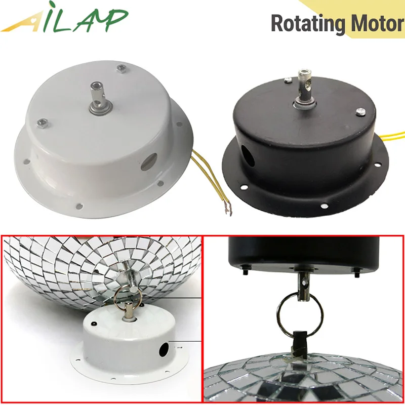 110V-240V 1.5 RPM rotating stage glass ball motor Disco DJ Ball, 2.5RPM motor to hang stage ball Reflection bar ktv stage lights