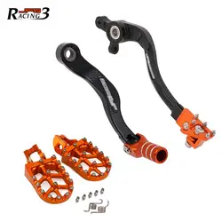 CNC Foot Pegs Rests Footpegs Footrests Brake Shifter Shift Pedal Lever For KTM EXC EXC-F XC XC-F XC-W SX SX-F 150 250 350 450