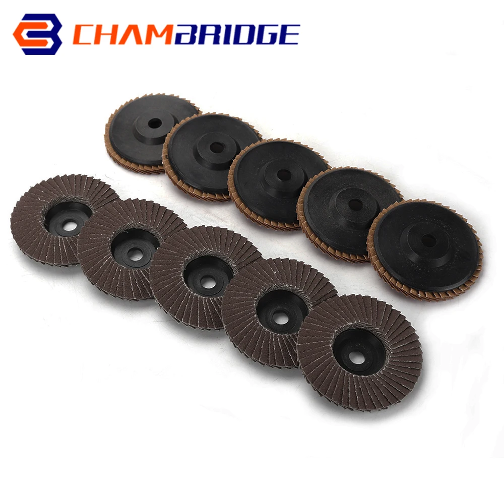3 Inch Platte Flap Schijven 75Mm Grit 80 Schuurschijven Schurende Flap Slijpen Wielen Bladen Hout Snijden Voor Hoek grinder 1-15Pcs