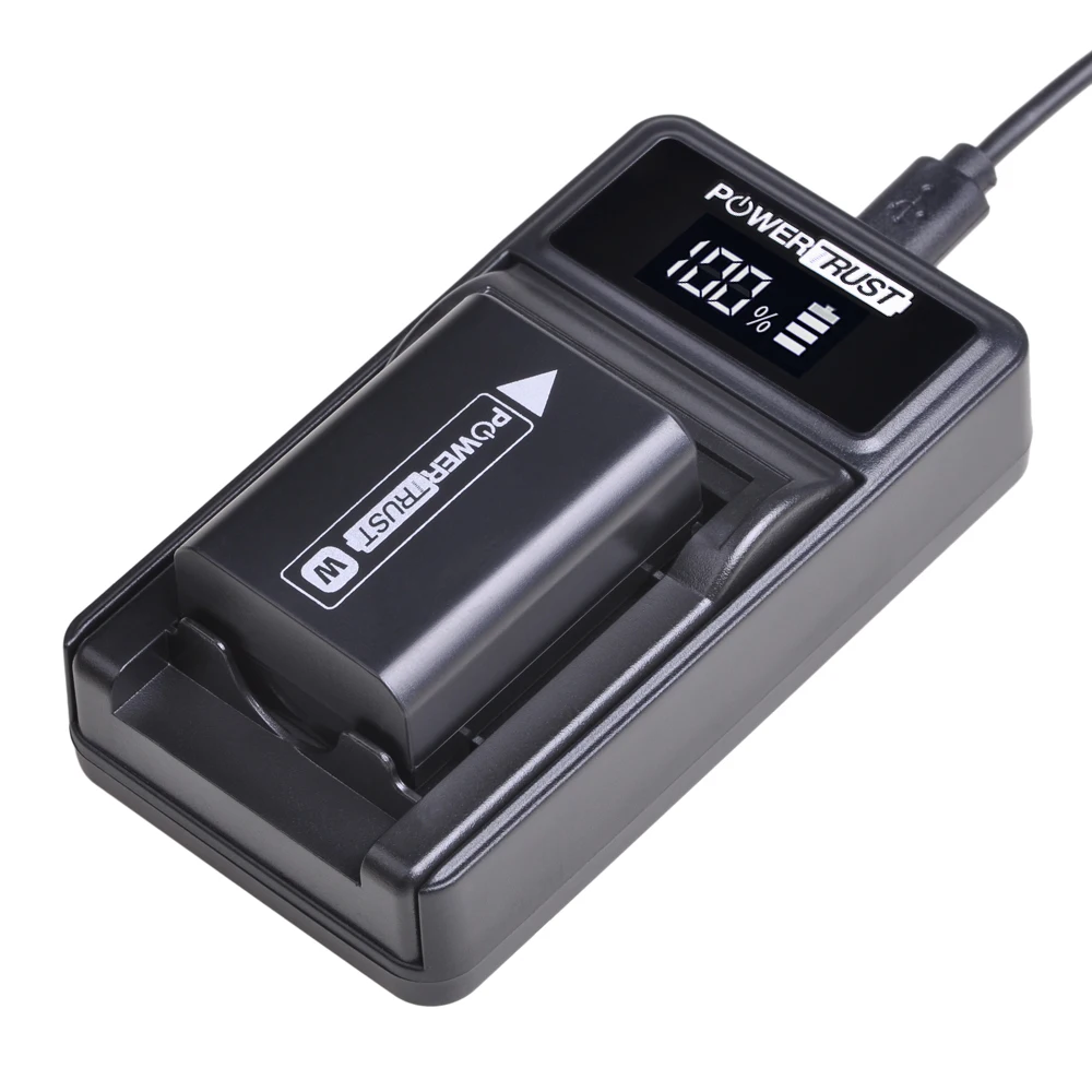 NP-FW50 NPFW50 NP FW50 แบตเตอรี่และ LED สำหรับ Sony A6000 A6400 A6300 A6500 A7 A7II A7RII A7SII A7S A7S2 a7R A7R2 แบตเตอรี่