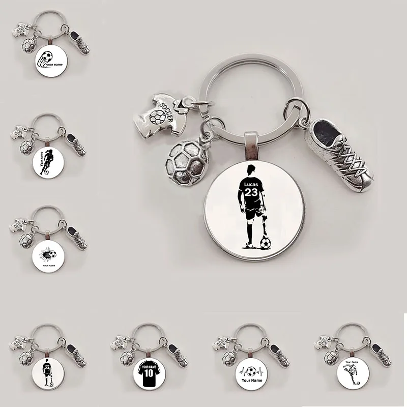 Football Diy Custom Name Keychain To Play Football Boy Keychain, Diy Keychain For Football Lovers, Fashion Gift Keychain For Foo