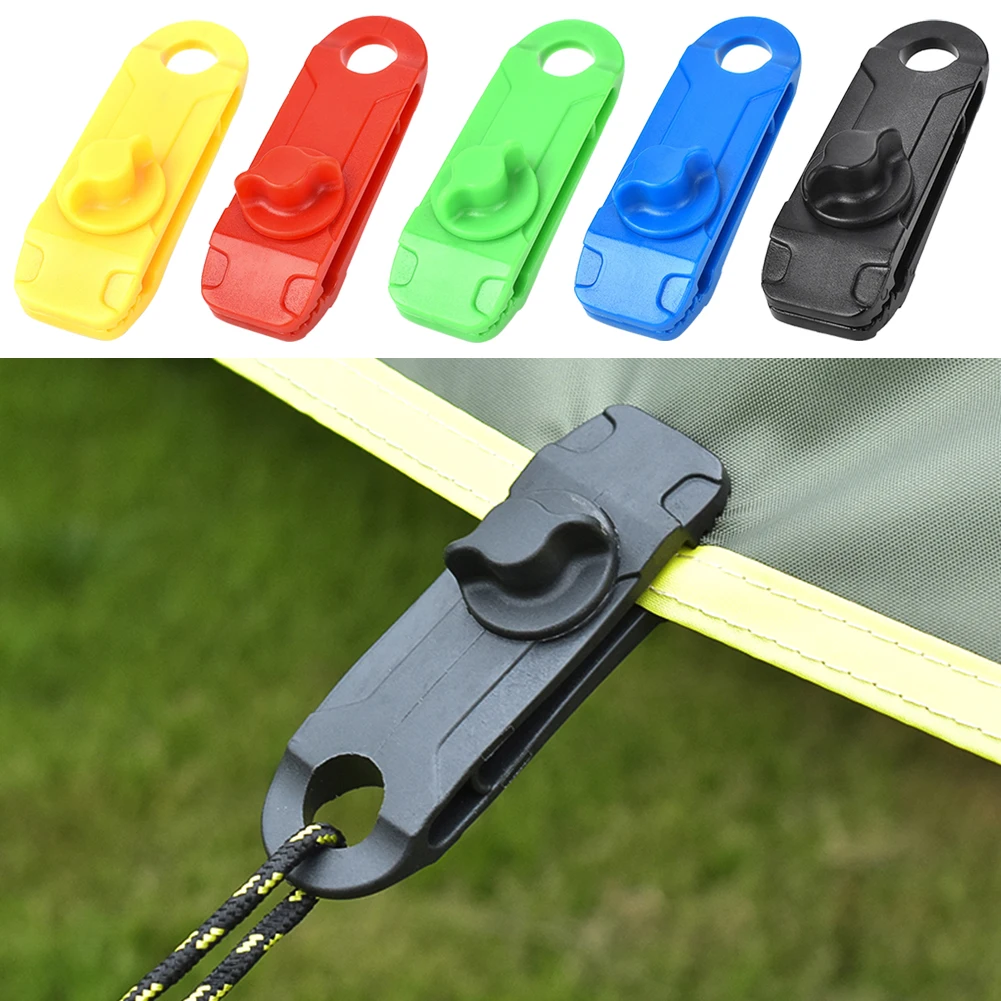 1pcs Tarp Nylon Snap Clip Multi-functional Practical Durable Outdoor Camping Tent Awning Canopy Clamp Tighten Tool