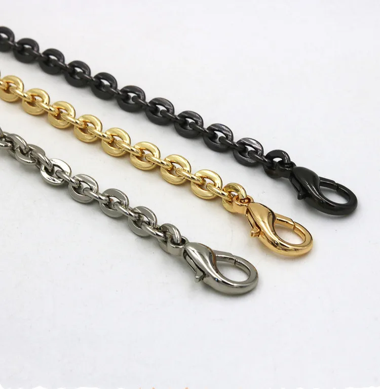 6 Mm Silver Gold Gunmetal O Shape Bag Strap Detachable Replacement Purse Chain Bag Belts Straps Handles Purse Hanger Parts New