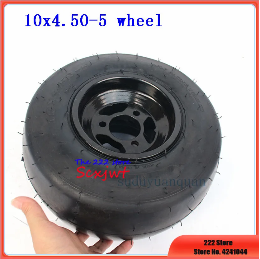 

DIY Four Wheel GO KART KARTING ATV UTV Buggy Quad Front wheel 10x4.50-5 tubeless tyre Vacuum Tire with aluminum rim