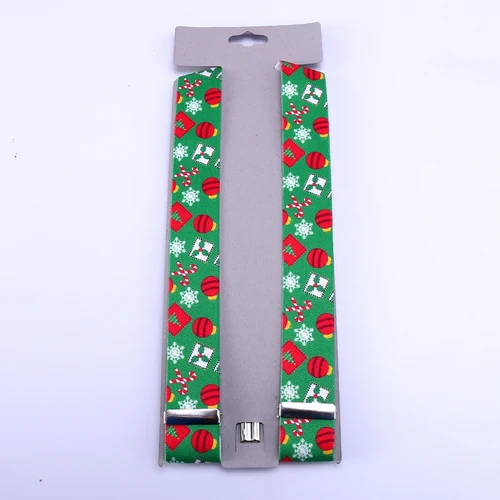 Imagen 2 del producto Tirantes de camisa de Navidad para hombre y mujer, soporte para pantalones, tirantes, correa para cinturón de boda, Gallus Bird, regalo Kawaii, novedad de 2025, 3,5 CM