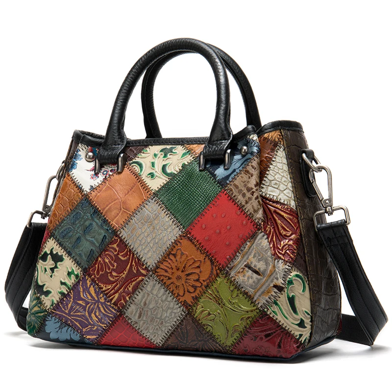Hot moda kobieta torebki damskie torby luksusowi projektanci patchwork tote bag kolorowe torebki damskie na ramię
