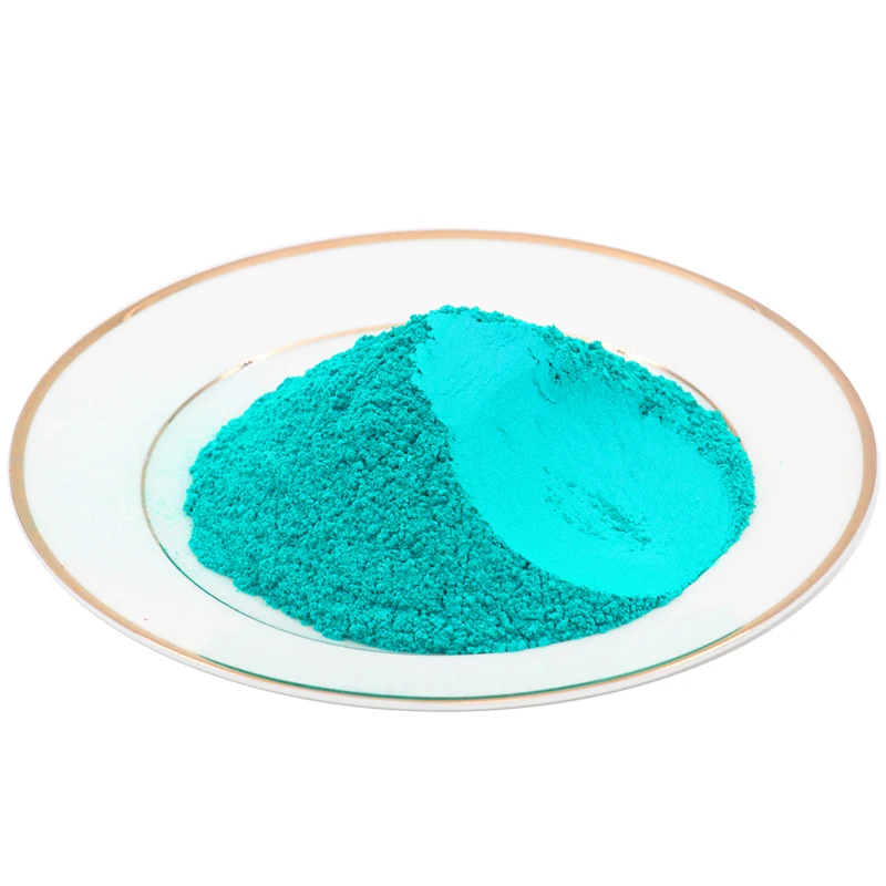 Turquoise Color Pearl Powder Pigment Dye for Car Soap Nail Decoration Arts Craft Paper Acrylic Paint