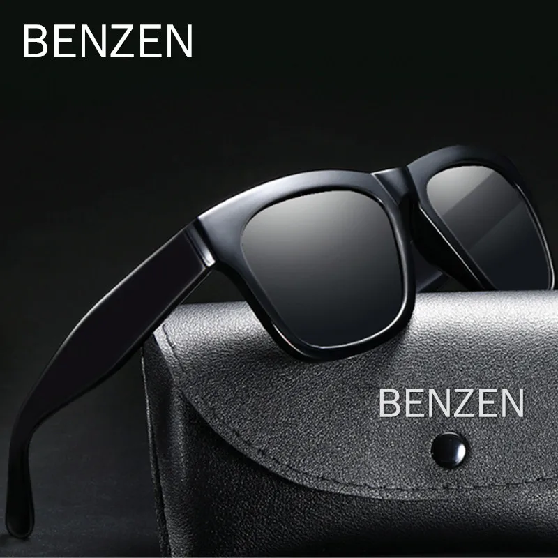 

BENZEN New Oversized Sunglasses Men And Women Polarized Mirror Lens Goggles UV Protection Vintage Male Glasses 9551