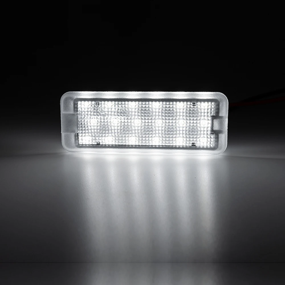 2 قطعة خالية من الأخطاء الأبيض LED تحت الباب المجاملة الداخلية Footwell ضوء الأمتعة جذع لاند روفر فريلاندر 1998-2006 #6