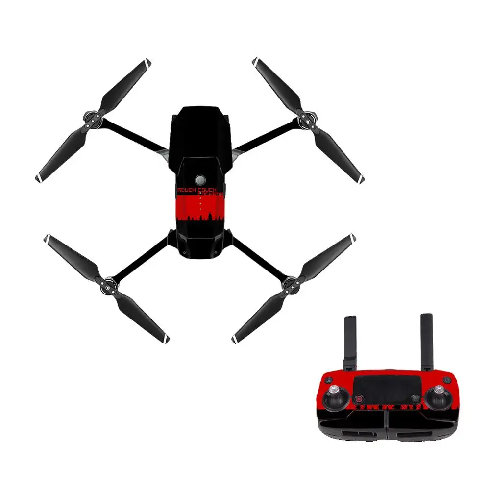 Terror Style 6 Decal Skin Sticker For DJI Mavic Pro Drone + Remote Controller + 3 Batteries Protection Film Cover