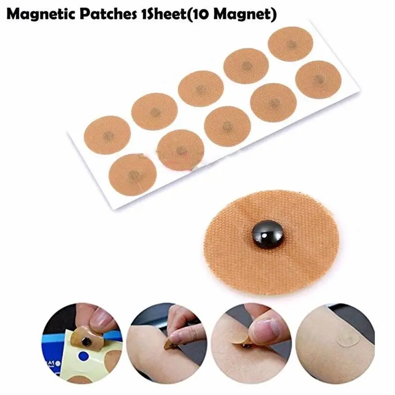 10pcs Magnetic Moxibustion Sticker Magnetic Acupuncture Therpy Plaster Back Shoulder Foot Pain Relief Magnet Treatment Sticker