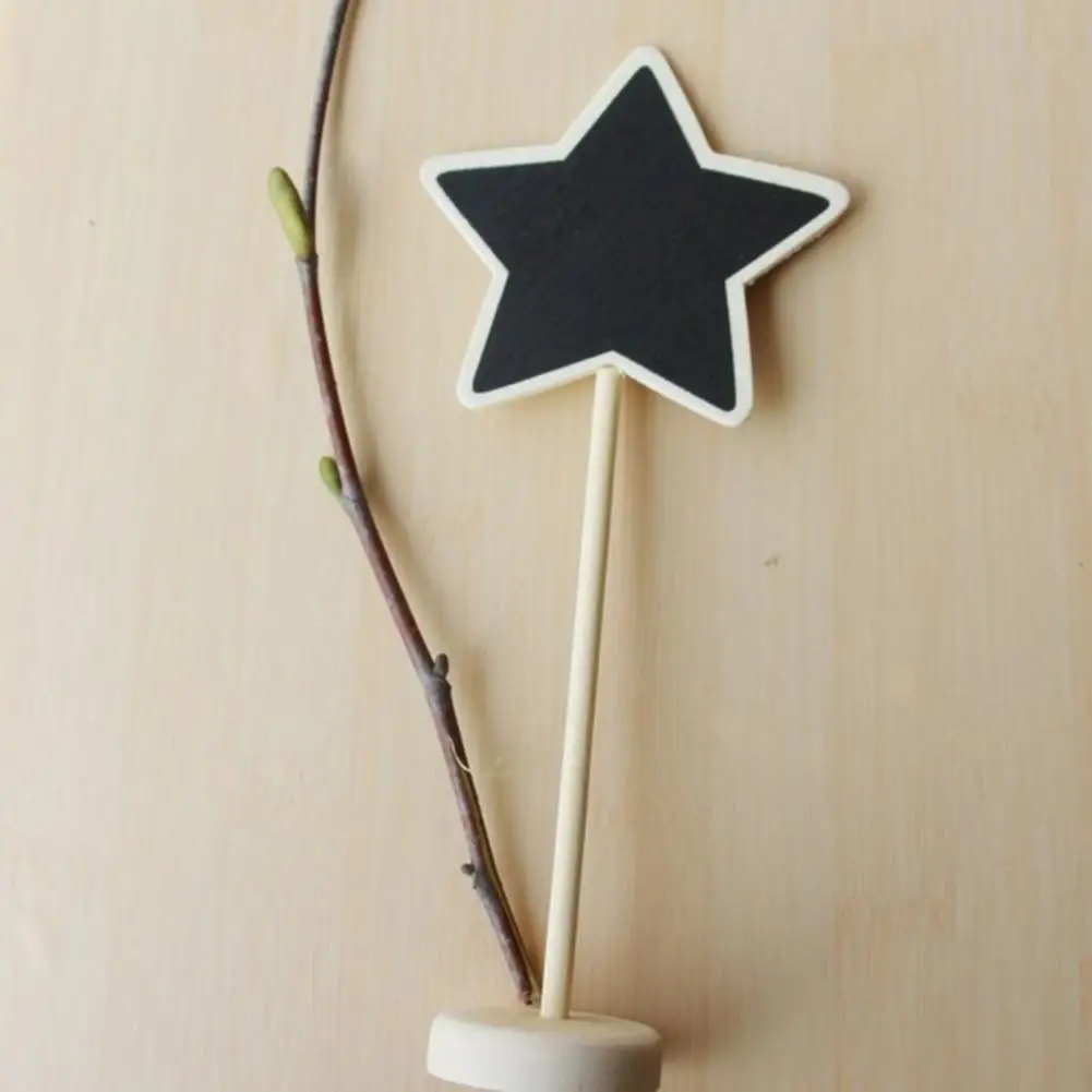 Mini tableau noir en bois, 10 pièces, Excellent Message, avec chevalets de Support