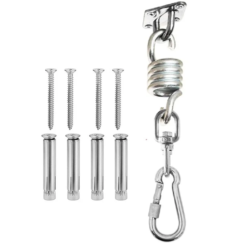 

304 Stainless Steel Heavy Duty Hammocks Suspension 360° Rotate Ceiling Hook Swivel Hammock Hooks Swing Chairs Hooks accessories