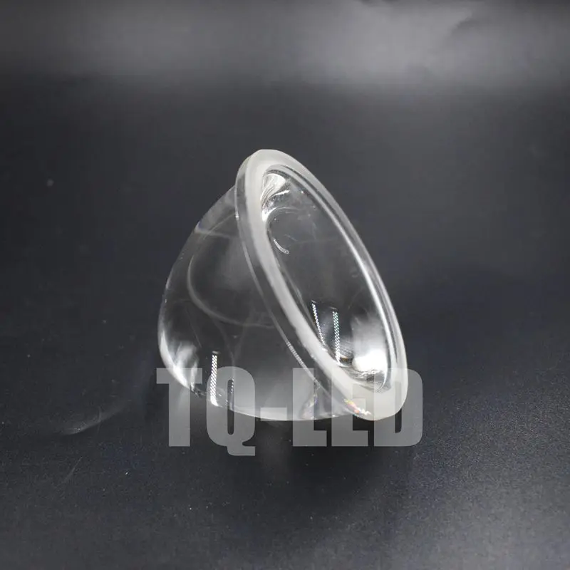 Lentes de vidrio óptico de 30 °, 66mm, 20W, 30W, 50W, 100W, 120W, Led de alta potencia, lámpara de foco de farola