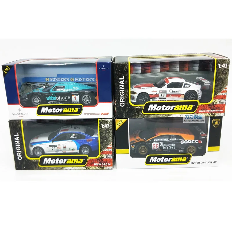 Diecast 1:43 Vehicles BMW Z4M BMW 320 SI Lamborghini FIA GT Alloy Model Car Collection Ornaments Decorate Child Gift