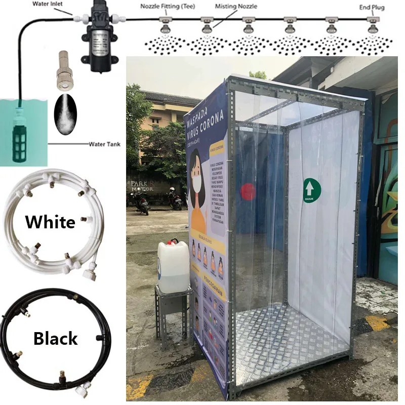 

Mist Spray For Booth Sterilizing Outdoor Stand Nebulizer And Outdoor Cooling Disinfectant Spray Fog Machine T Connector Nozzle