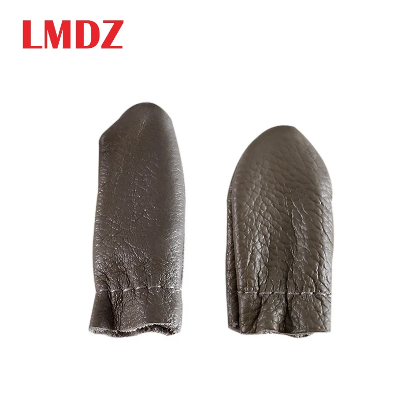 

LMDZ 2pcs Thimble Leather Finger Protector Cowhide DIY Handmade Leather Thickened Finger Cot Random Color