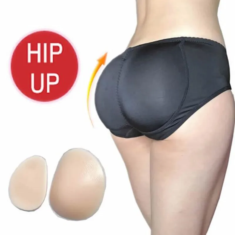 

2PCS Silicone Abundant buttocks hip Padded Panties Women Panty Pad 2PCs Shapewear Bum Butt Hip up Enhancer Underwear