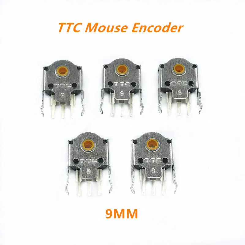 

5Pcs Original TTC 9mm mouse encoder yellow core for gaming Mouse RAW deathadder Logitech G403 G603 G703 High-precision long life