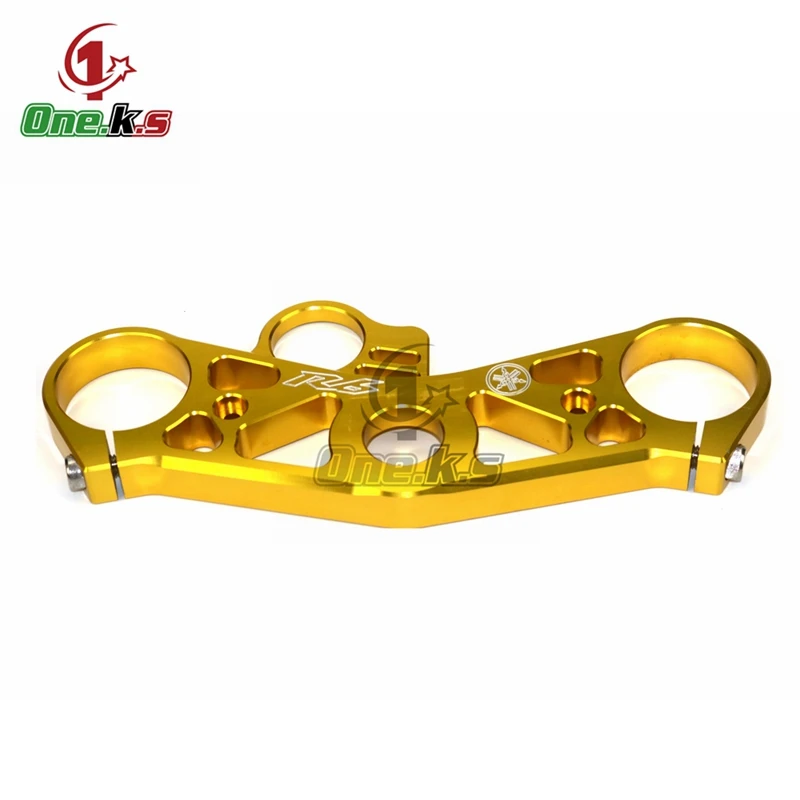 Aluminum Motorcycle Front Fork Lowering Triple Tree Front End Upper Top Clamp For YAMAHA R6 2008 2009 2010 2011 2012 2013 14 15