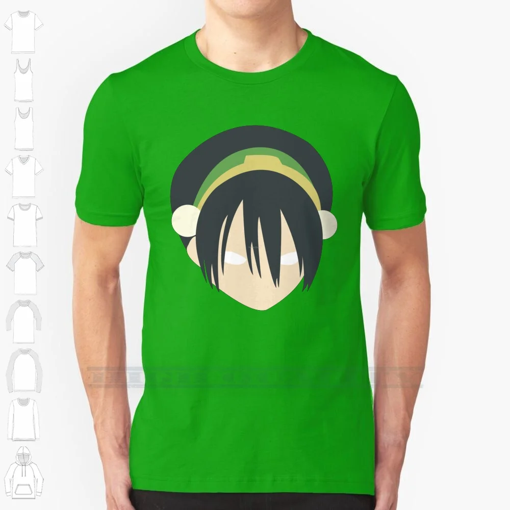 Toph 100% Cotton T Shirt Aang Katara Sokka Zuko Toph Azula Iroh The Last Airbender Minimalist Minamlism Head Fire Earth Water