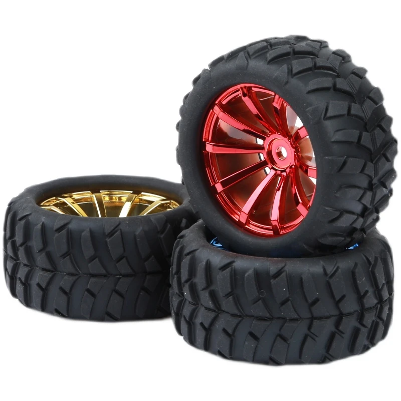 

4pcs Dia 72mm Car Wheel Hub Motor Toys Use For DIY Robot Smart Model Shaft Motor Hexagonal Coupling Coupler Connection Wheel