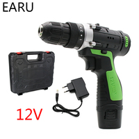 12V Max Electric Screwdriver Cordless Drill Mini Wireless Power Driver DC Lithium-Ion Battery 3/8-Inch 2-Speed Tool DIY Wood