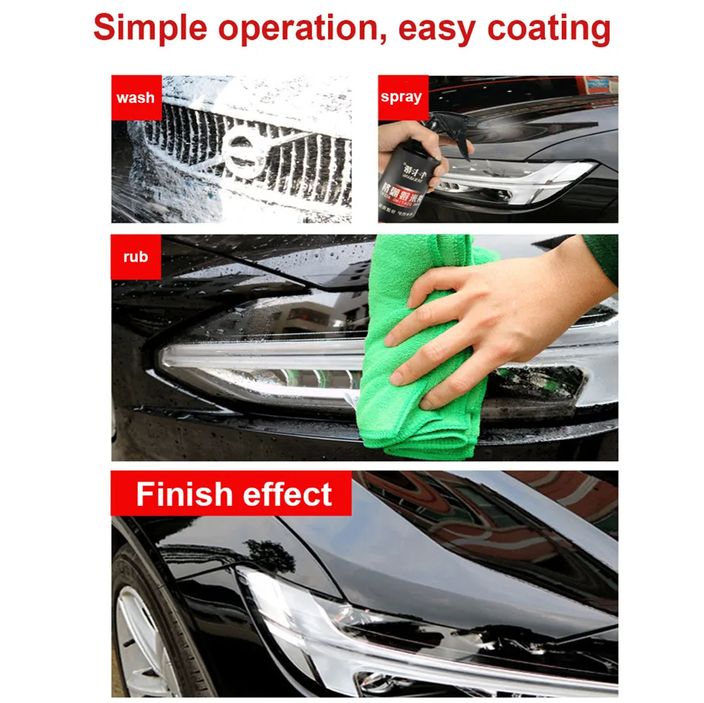 500ML Ceramic Coating Spray Car Top Sealant Repellent Nano Glass Polishing Plated Crystal Liquid Hydrophobic Coating Waterproof