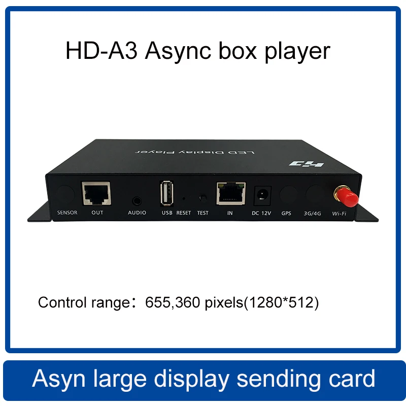 

HD-A3 Asyn large display sending card Use with HD-R receiving card,1.6GHz CPU, 8Gb memory, the smoothest video playback.