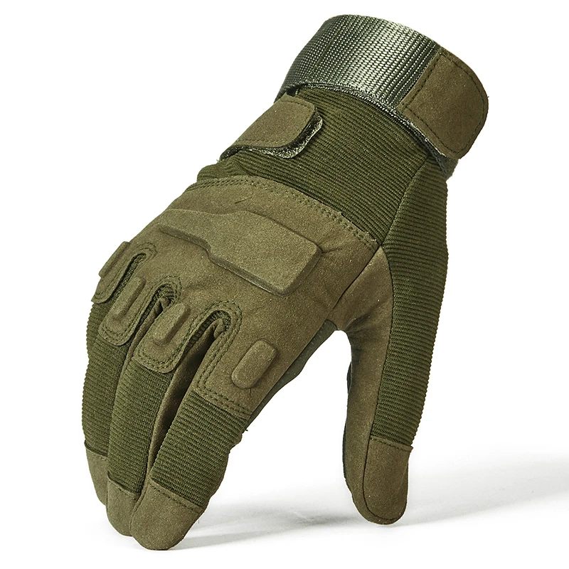 Motorcycle non-slip sweat-absorbent full-finger gloves thickened tactical anti-cut gloves