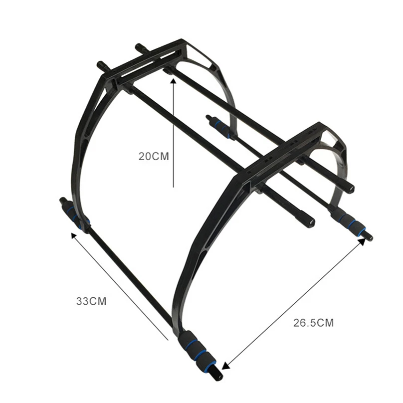 FEICHAO F330 F450 F550 Frame Landing Gear Landing Skid Fpv Aerial Photography Gimbal Damping Tall Foot Stool-Black