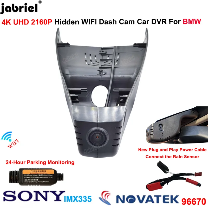 

Jabriel For BMW 3 series G20 G21 For BMW 330i For BMW 320d For BMW 330d 2019 2020 2021 4K Dash Cam 2160P Wifi Car Dvr Cameras