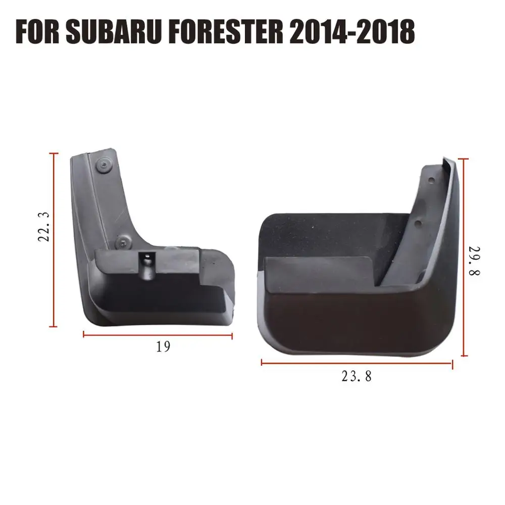 4pcs Car Fender Flares for Subaru Forester 2014-2018 Front Rear Splash Guards Mud Flaps Mudguards Mudflap YC101052