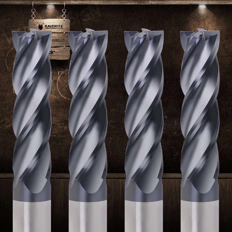 Zgt-tungsten Steel Milling Cutter Flute Alloy Carbide End Mill Cnc Tools Metal Cutter Wood Endmill Hrc50 mm mm mm mm 1pc