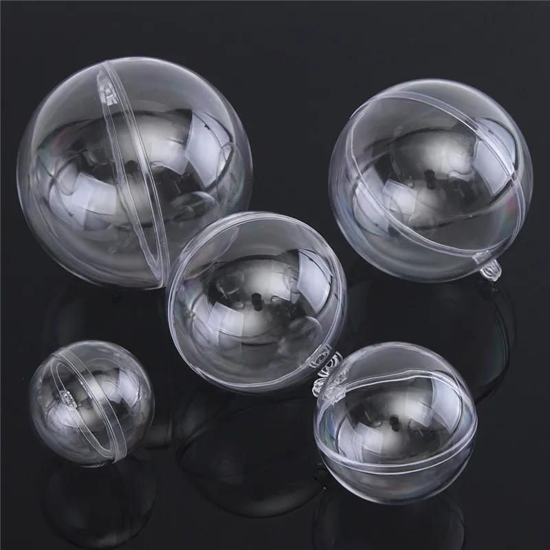 5Pcs/Set 3D Bath Bomb Mold Mould Clear Round Heart Egg Shape Ball Sphere Bath Bomb Accessories Plastic Ball DIY Bath Tool