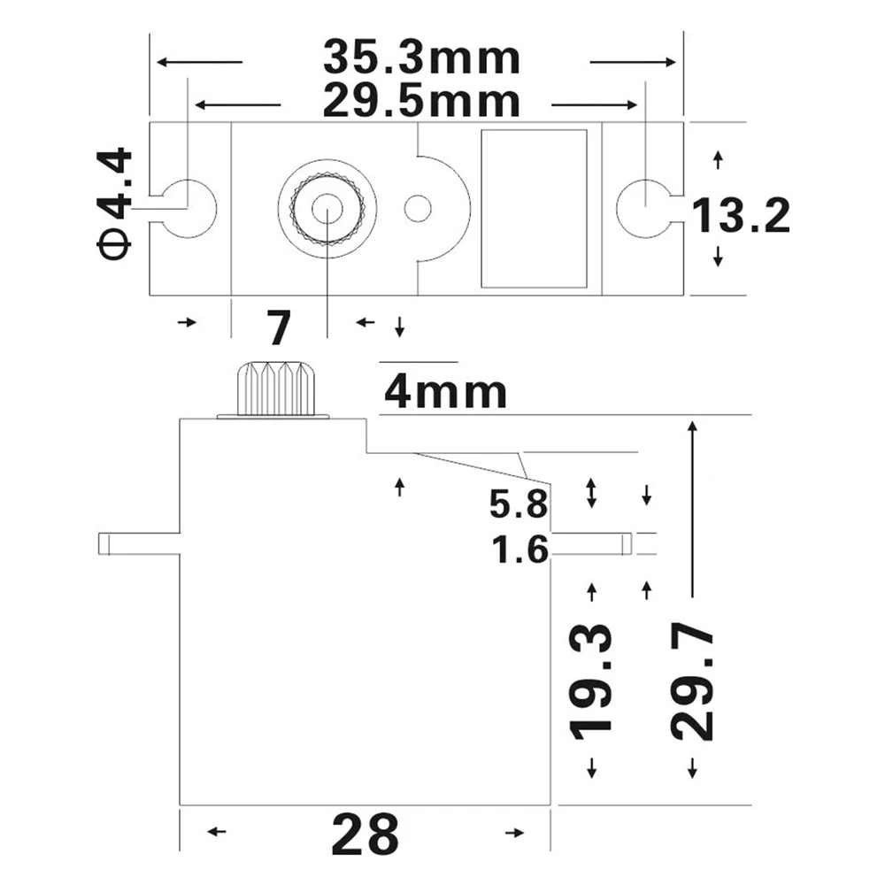 JX Servo PS-1181HB 18g 3.0kg Plastikowe serwo analogowe do samochodów RC Łódź Samolot Helikopter Ramię robota RC Zabawki