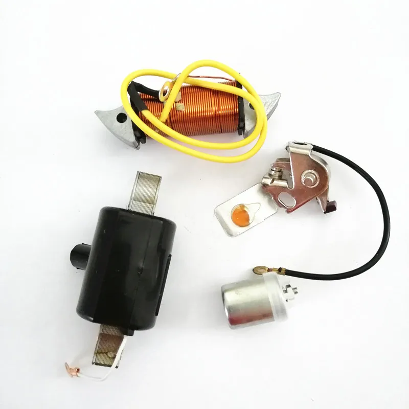 Light Coil + Ignition coil + capacitor + Terminator Contact for Zundapp Kreidler Hercules for Alternator PUCH STATOR 35W 12V