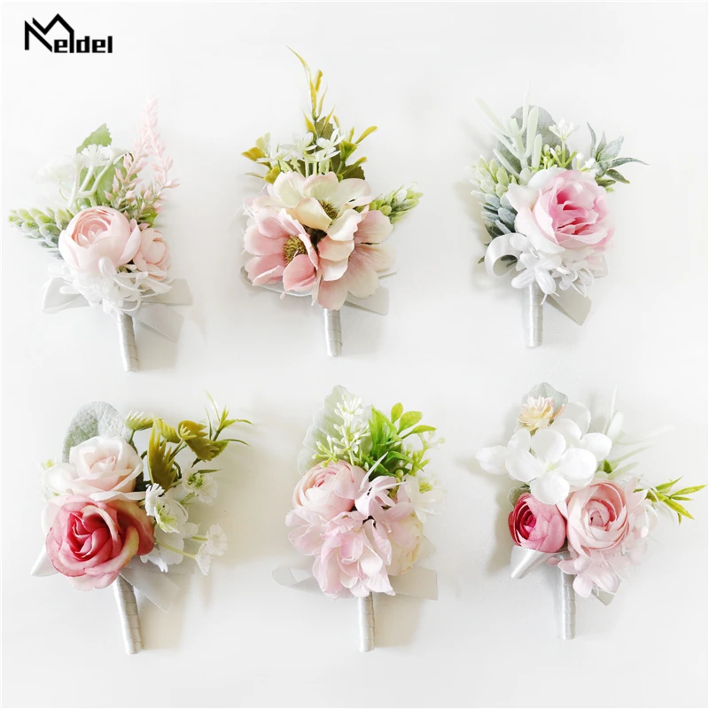 Boutonniere flores pulso corsage dama de honra irmãs pulseira flores pino boutonniere buttonhole masculino casamento buttonhole testemunha