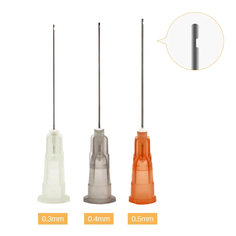 

100pcs Dental Sterile Endodontic Irrigation Needle Tips 30G / 27G / 25G End-Closed Side Hole Syringe For Oral Hygiene Care